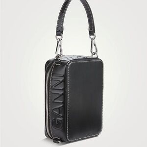 GANNI Banner Leather Camera Bag